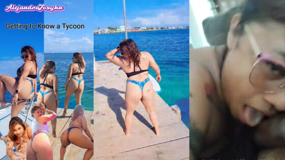 AlejandraFoxyHn se la chupa a un magnate a cambio de dinero y viajes