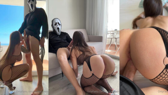 Hailey Queen tiene sexo matutino con Ghostface