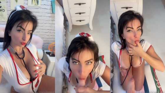 La enfermera Emanuelly Raquel hace una buena mamada