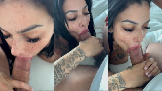 La lujuriosa Celina Powell se atraganta con una enorme polla