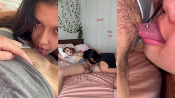 Lizzy despierta a Elle lamiendo su coño