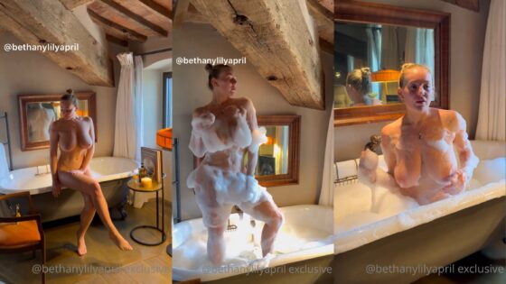 Los seductores avances del baño de burbujas de Bethany Lili