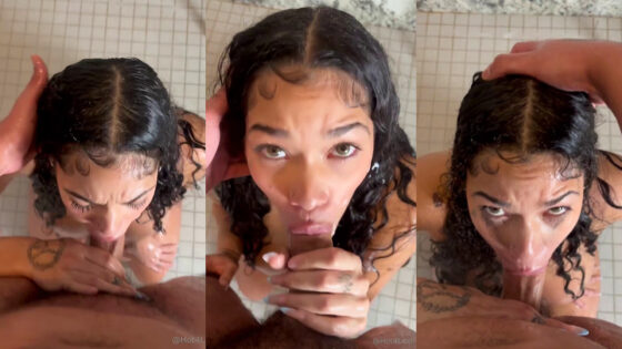 Mamada en la ducha húmeda de Lexi2Legit
