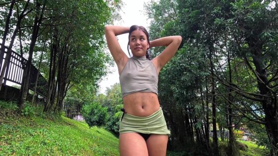Un paseo coqueto al aire libre