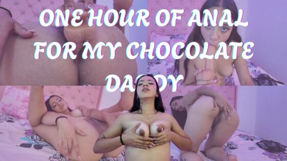 Una hora de anal para mi papá de chocolate