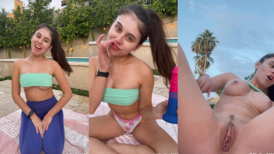 Violet Summers eyacula después de su entrenamiento