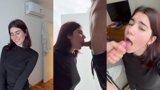 Zoe es la princesa saborea el sabor del semen