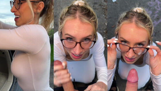 Dani Day se corre sobre sus anteojos