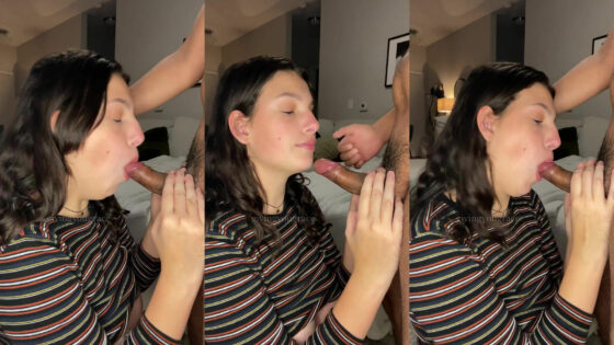 Givingyougrace se arrodilla para chupar una polla