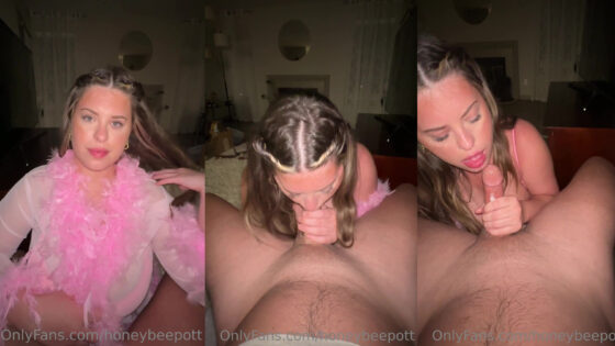 HoneyBeePott le hace una mamada a su hombre