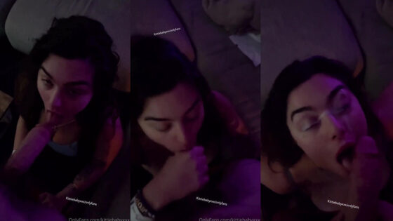 KittieBabyXXX obtiene un facial después de una mamada