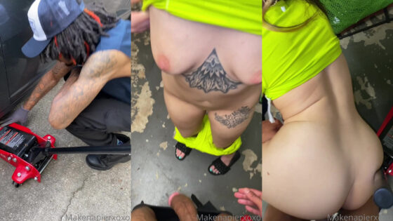 Makenapierxoxo toma y chupa la polla del mecánico