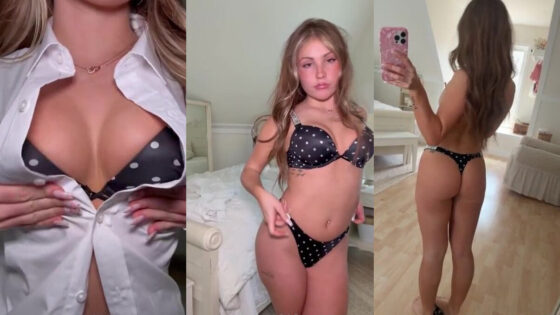 Piper Rockelle hace alarde de sus curvas con lencería de lunares