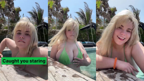 TheSabrinaBanks Tetonas JOI En La Piscina